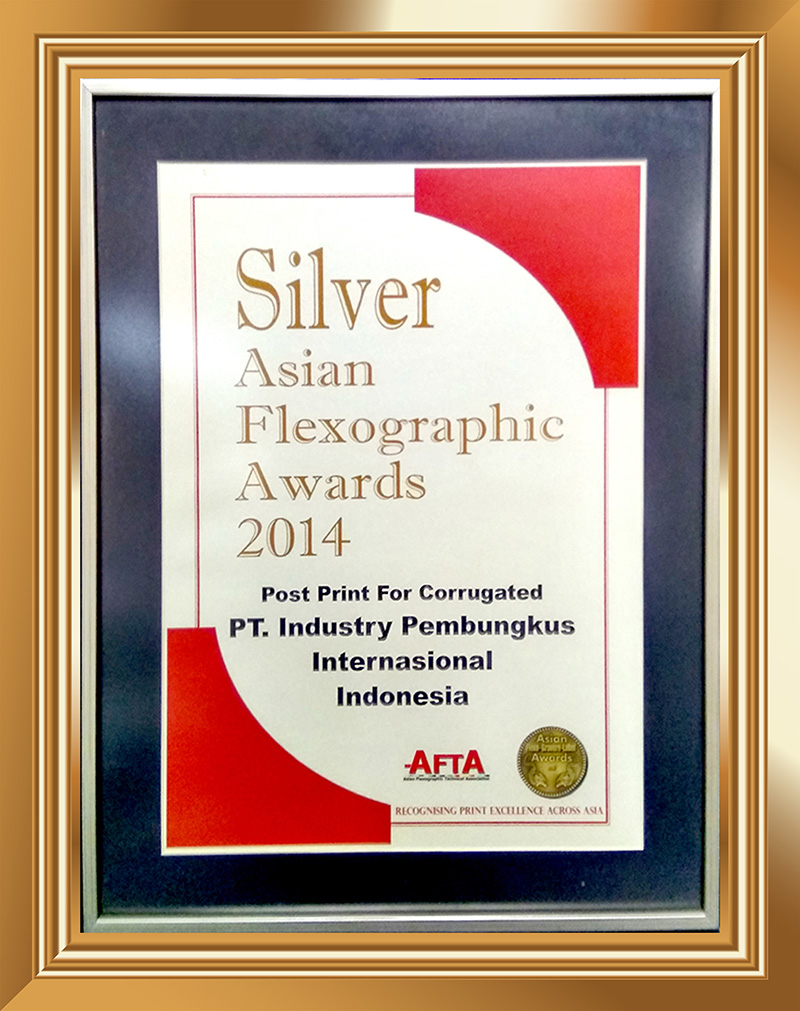 Silver Asian Flexographic Award 2014