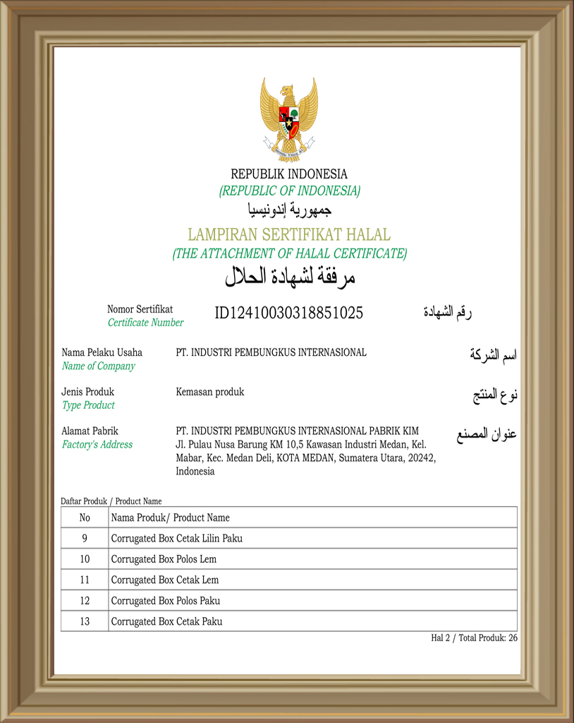 Certificate Halal Page 3